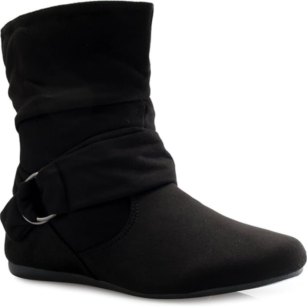 Herstyle Lindell Women's Mid-Calf Ankle Booties Boots Black Size 10